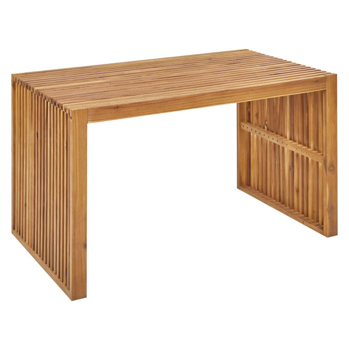 Acacia Garden Dining Table 120 x 70 cm Light Wood BELLANO