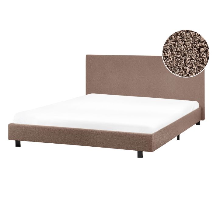AIBL Waterbed Boucle 140 x 200 cm (EU Double) Brown