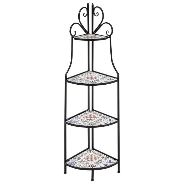 VAFARA Shelving Unit Metal 43 cm 32 cm Black