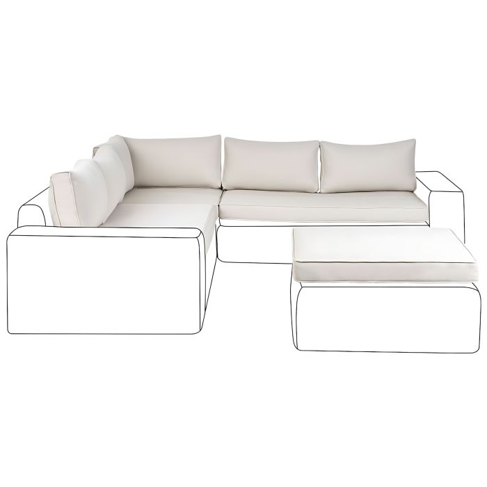 INGHAMFORD Outdoor Cushion Cover Set - Off White