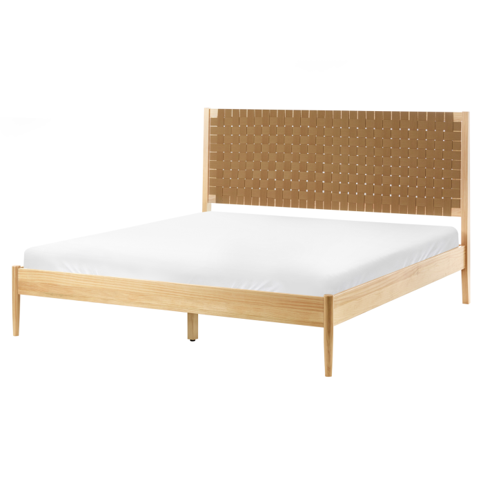NORRA Kingsize Wooden Bedframe - Light Brown