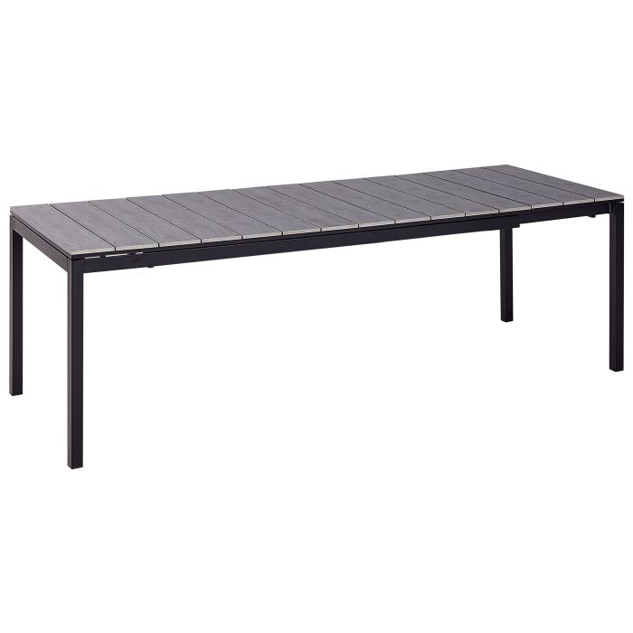 Extending Aluminium Garden Dining Table 198/248 x 90 cm Grey TOFANE