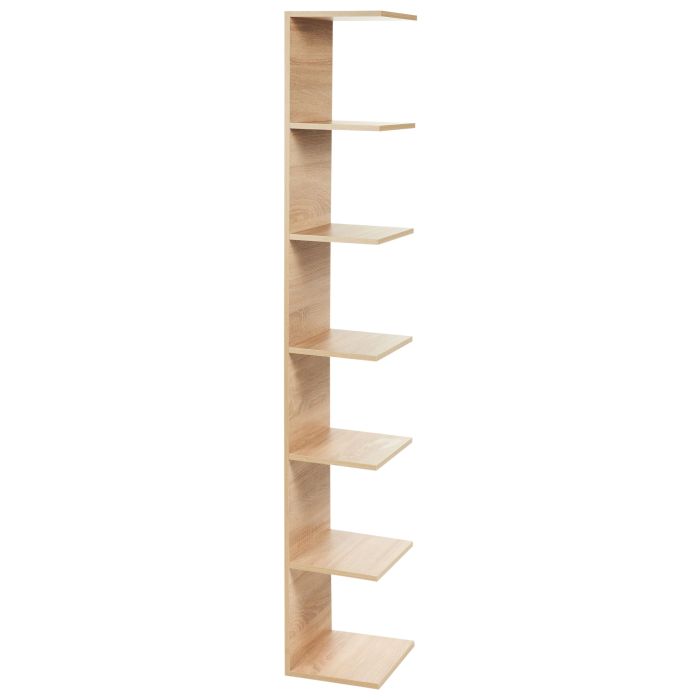 Wall Bookshelf ESTON 190 cm Light Brown