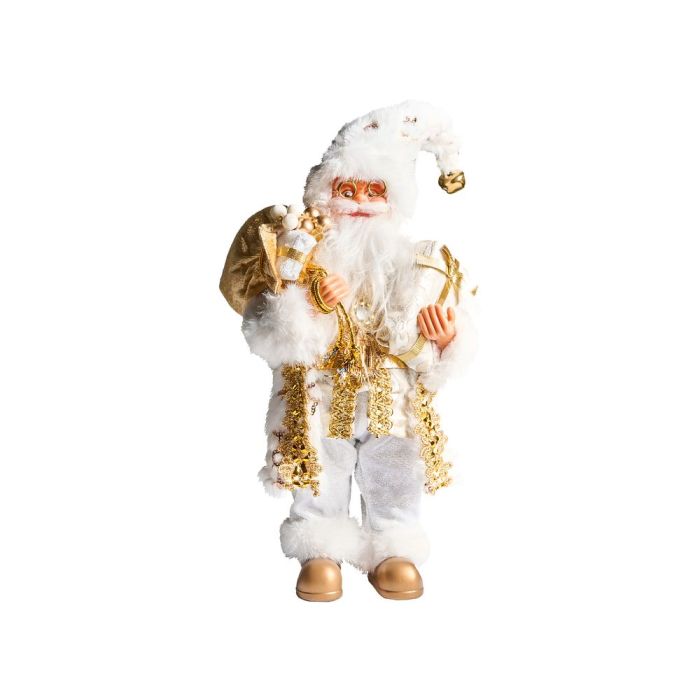 STRAUMFON Santa Claus Christmas Figurine Decoration - Brown and White