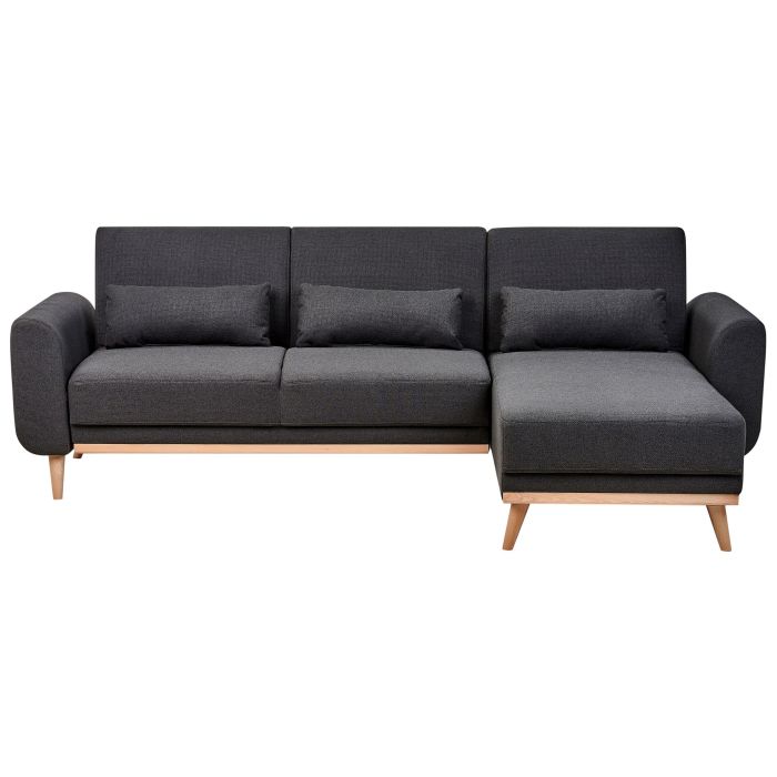 Corner Sofa - OTLSLA Left Hand Facing Fabric Black