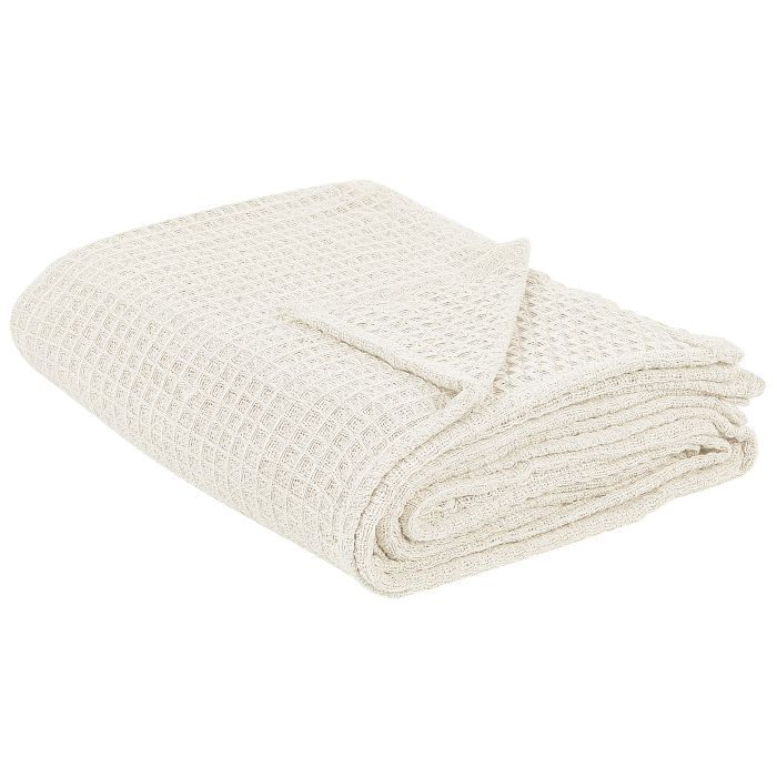 Bedspread CHAGYL Cotton 200 x 220 cm Light Beige