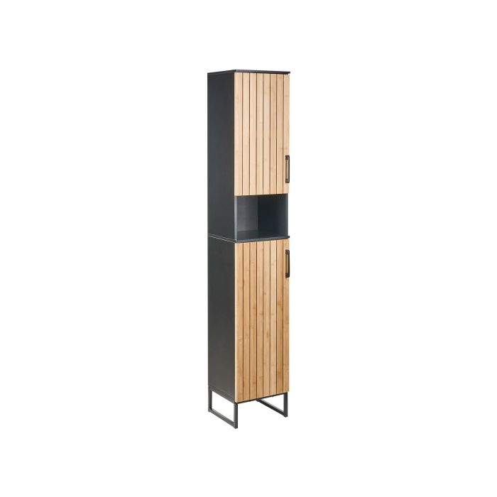 CLEAVESLEIGH Tall Bathroom Cabinet - Light Brown