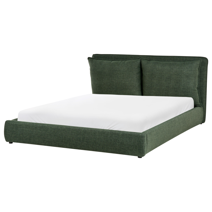 BAJONA Kingsize Fabric Waterbed - Dark Green