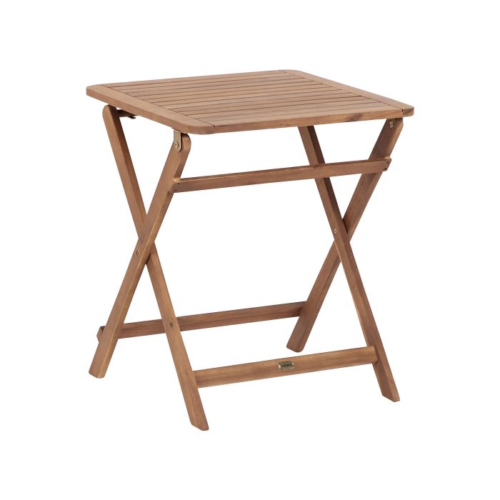 Certified Acacia Wood Garden Folding Table PARAGGI