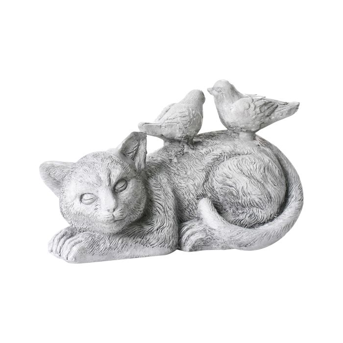 REDWELLON Garden Cat Figurine - Grey
