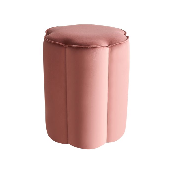 TAPNEP Velvet Footstool - Pink