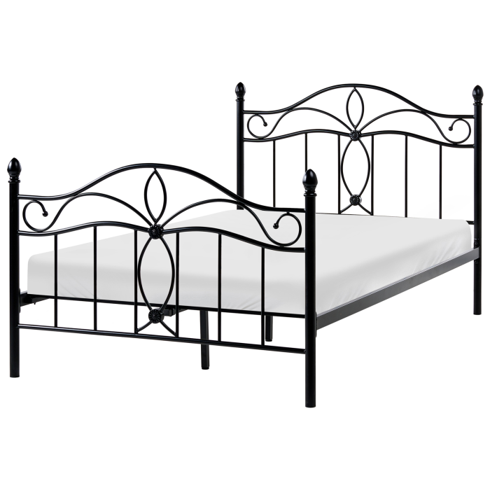 ANTLIVA Small Double Metal Bedframe - Black