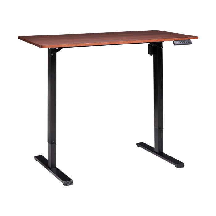 TAAVRES Electric Adjustable Standing Desk 120 x 60 cm Black and Dark Brown
