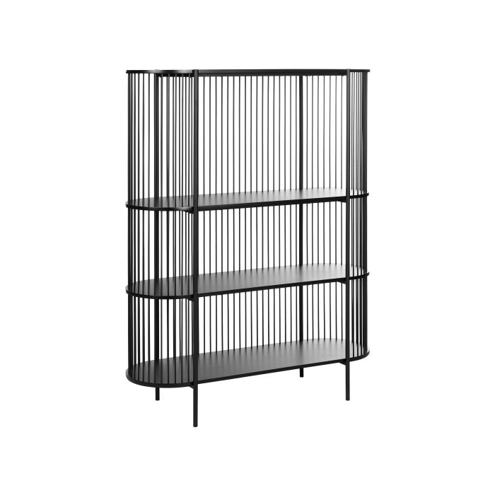 BUCKLEYON 3 Tier Bookcase Shelving Unit - Black