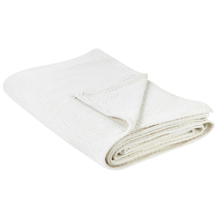 Bedspread RAGALA Cotton 220 x 240 cm Light Beige