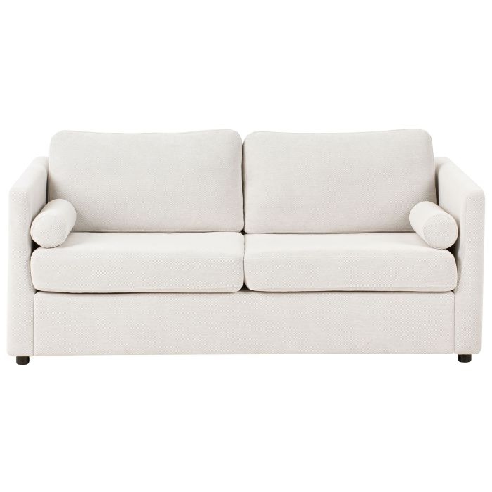 2 Seater Sofa Bed - BERGEN Off White