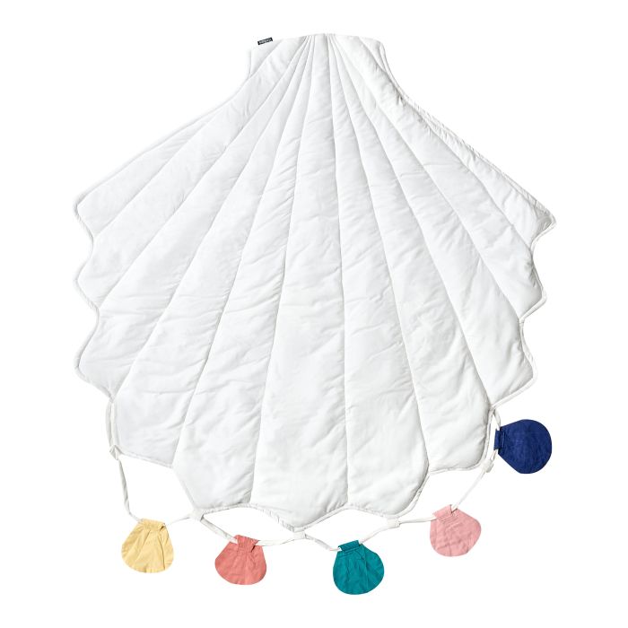 KAAMED Kids Playmat Seashell 110 x 110 cm White
