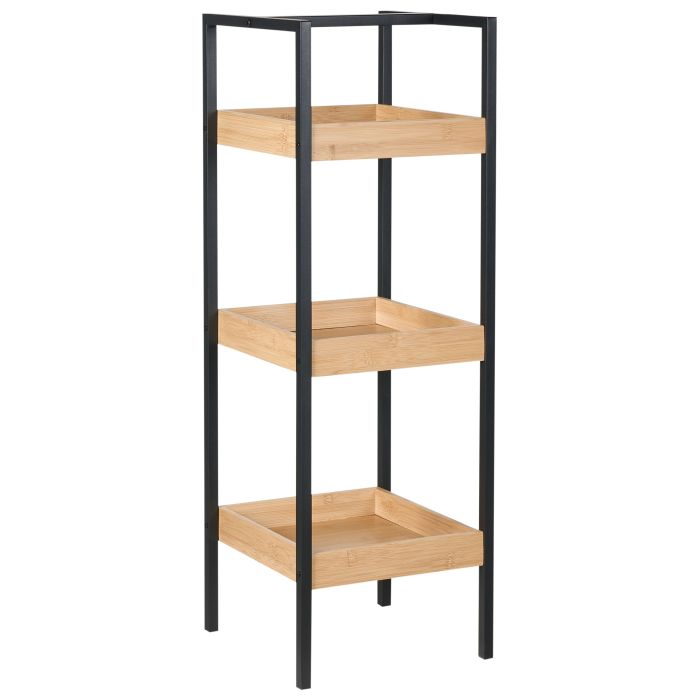 TIPWORTH 3 Tier Bathroom Shelving Unit - Brown
