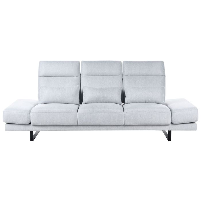 3 Seater Sofa - TKASI Fabric Sofa Light Grey