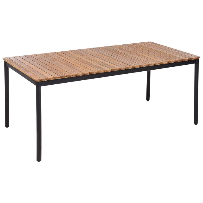 Acacia Wood Garden Dining Table 180 x 90 cm Light VALLESE