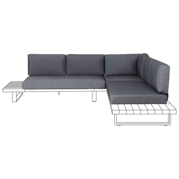 YMKONOS Outdoor Cushion Cover Set Grey