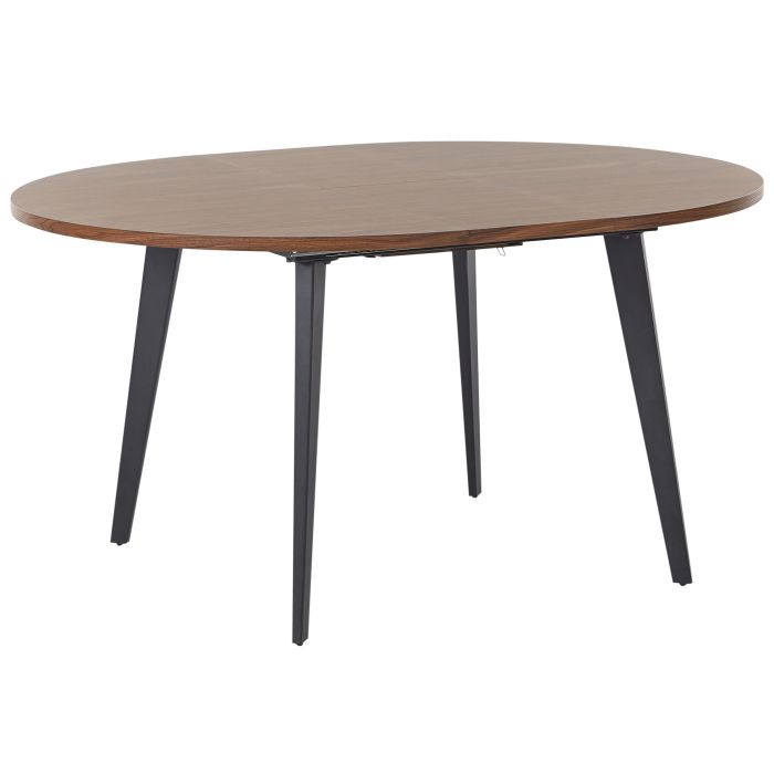 Extending Dining Table BOVINA Dark Brown 120/150 cm 120 cm Wood