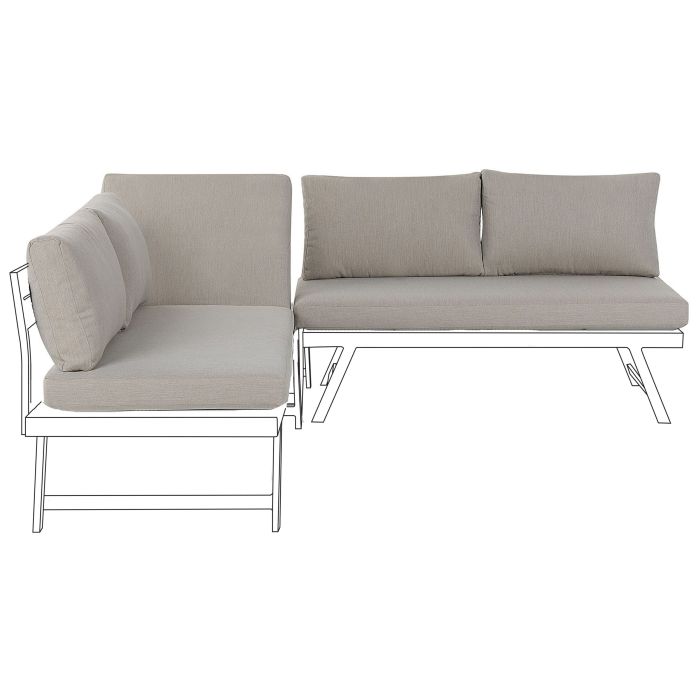 Outdoor Cushion Cover Set COCCORINO Taupe