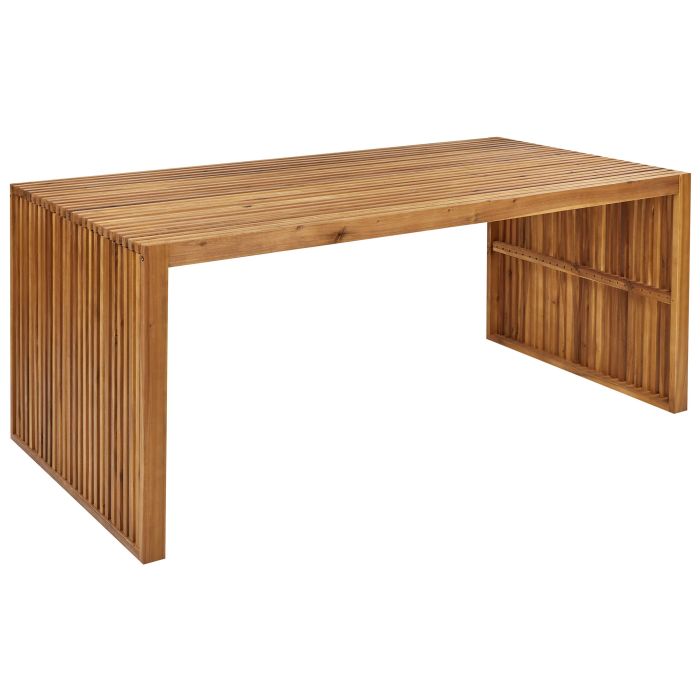 Acacia Garden Dining Table 180 x 90 cm Light Wood SULZANO