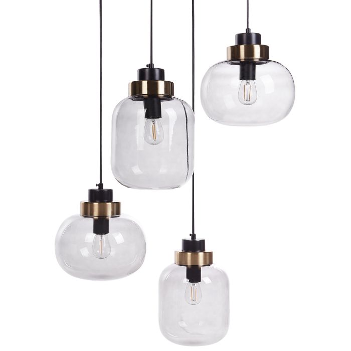 Pendant Lamp ZAYANDE Glass Light Grey
