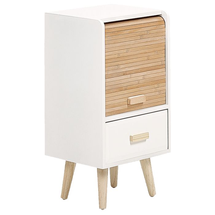 1 Drawer Bedside Table NESIKA White