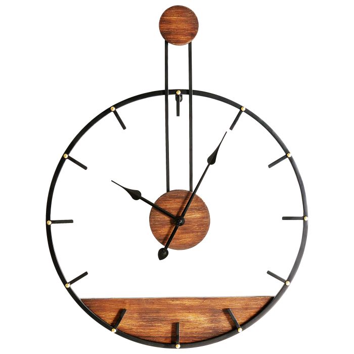 BROADLEIGHON Wall Clock Metal - Black