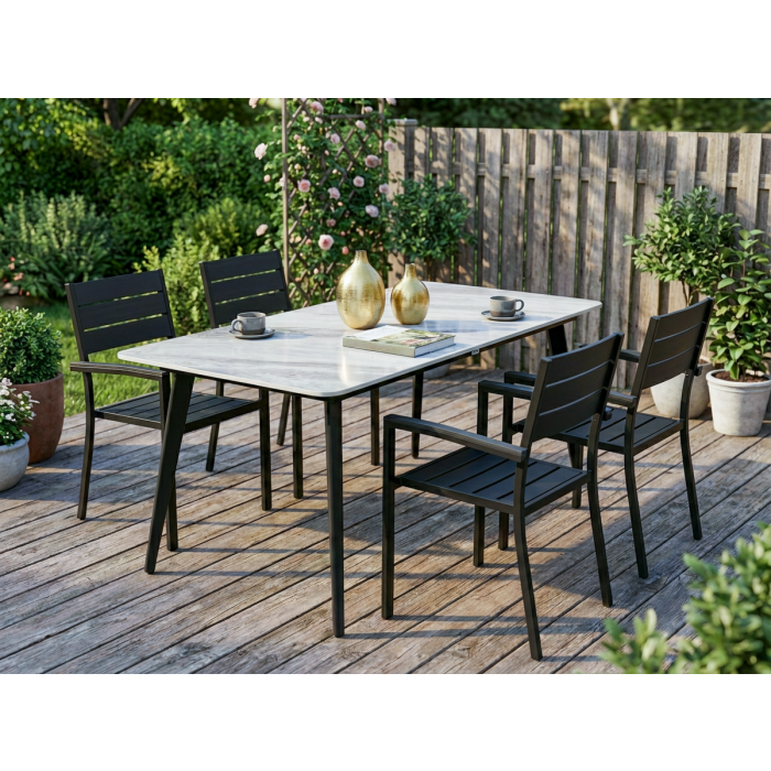 DETAXI Garden Dining Table - Grey