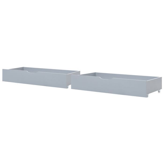 CRONAT Set of 2 Bed Storage Drawers Grey