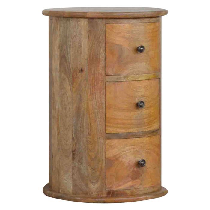 Natural Finish Chest of Drawers - NYBORG Small Chest 3 Drawers