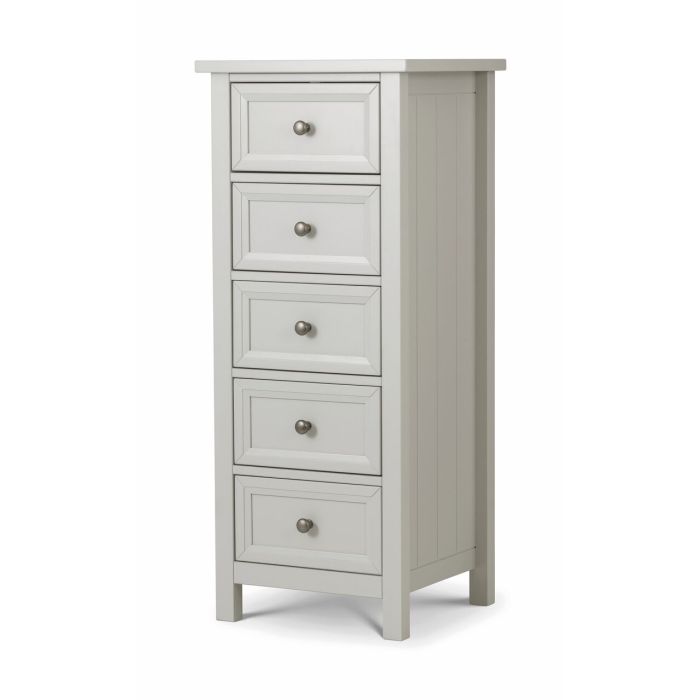 Grey Chest of Drawers - MALTON VI Tallboy Medium Chest 5 Drawers