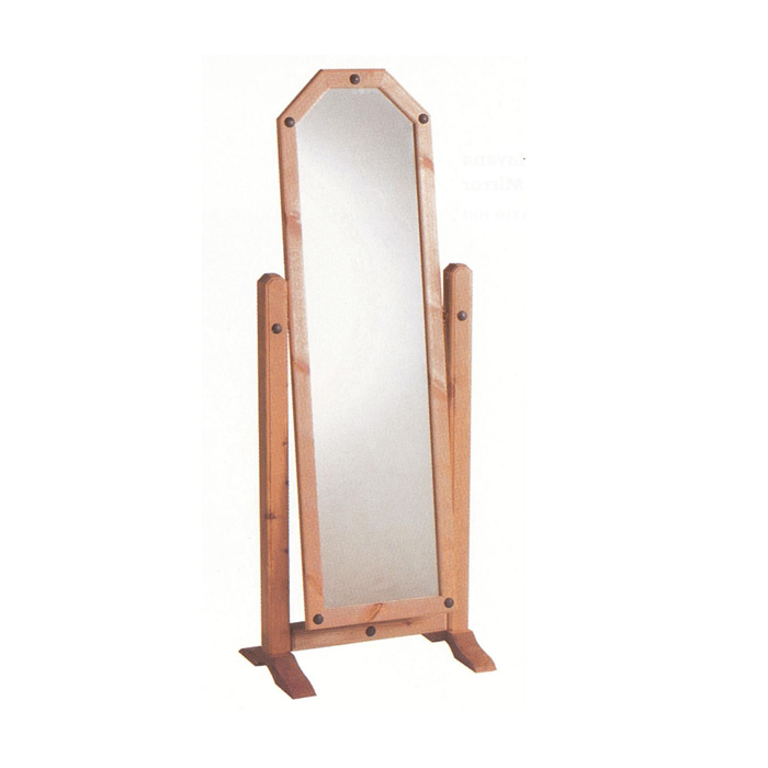 Waltham Solid Waxed Light Pine Cheval Mirror - Natural