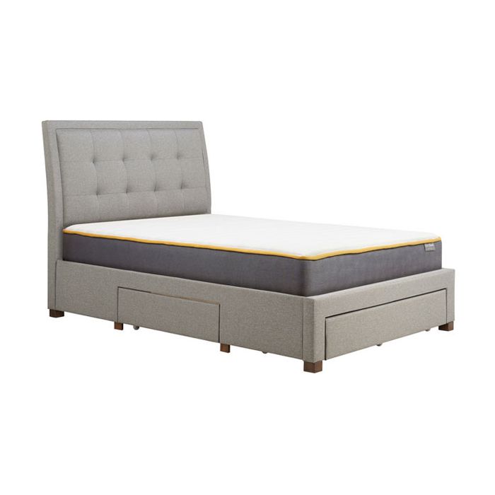 Birlea Shelby Grey 3-Drawer Bed - Kingsize 5ft