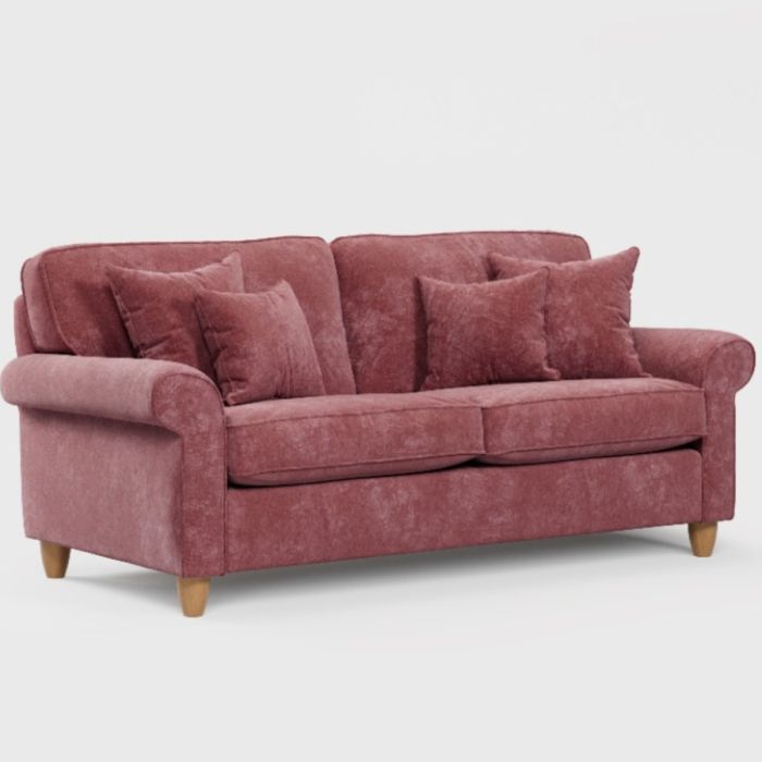 3 Seater Sofa - COASTAL Fabric - Deep Terra