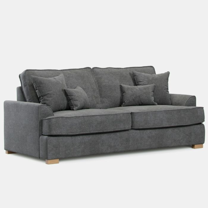 3 Seater Sofa - HERITAGE Fabric - Grey
