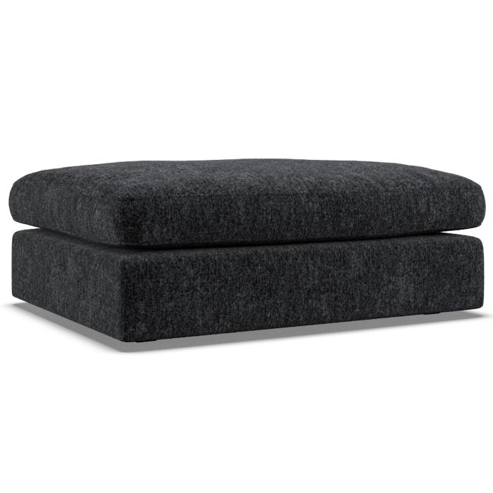 Footstool - SOVA Fabric Black