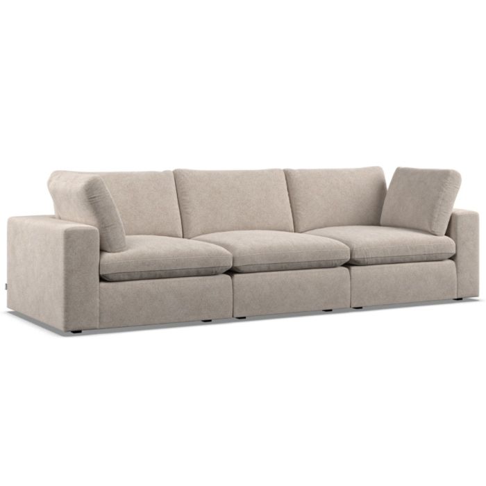 3 Seater Sofa - OBLAK Fabric Fossil
