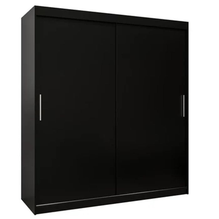 TIVERTON 2 Door Sliding Wardrobe Black - 180cm