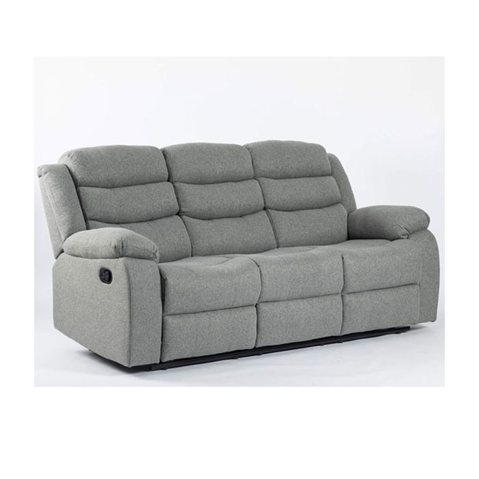 Esperanza 3 Seater Fabric Recliner - Grey