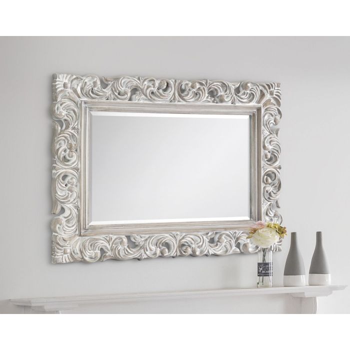 Baroque Distressed Wall Mirror