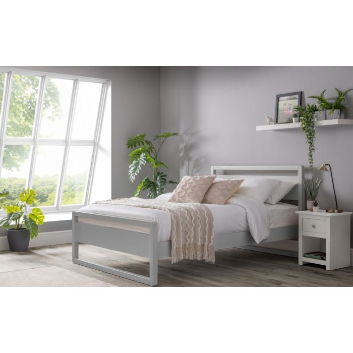 Venice Double Bed - Dove Grey