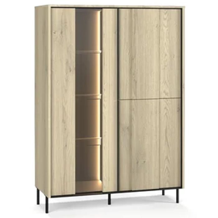 VETRA Display Cabinet - Oak