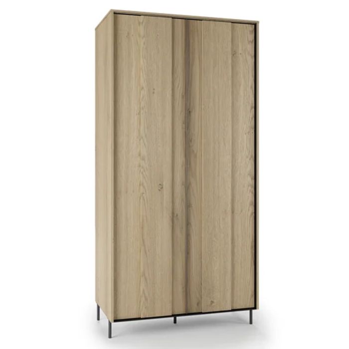 VETRA 2 Door Tall Cabinet - Oak