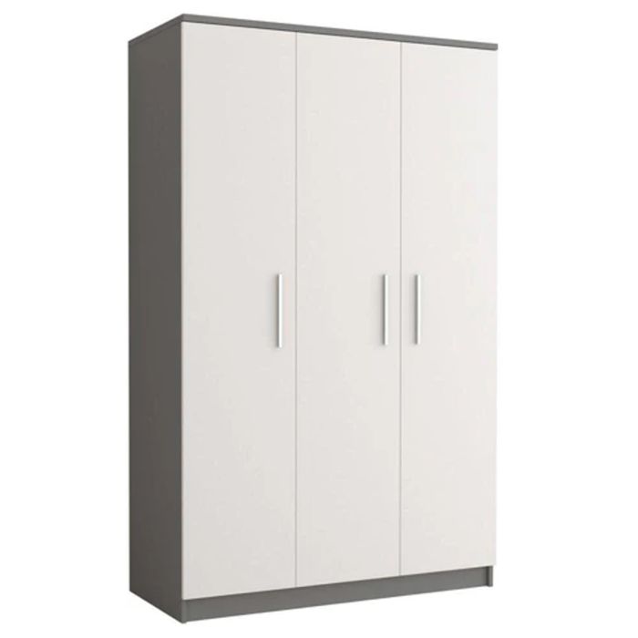 ORMISTON 3 Door Wardrobe Grey Matt - 120cm