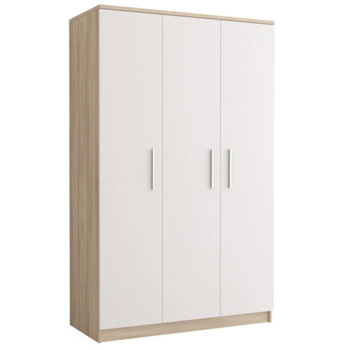 ORMISTON 3 Door Wardrobe Light Oak - 120cm