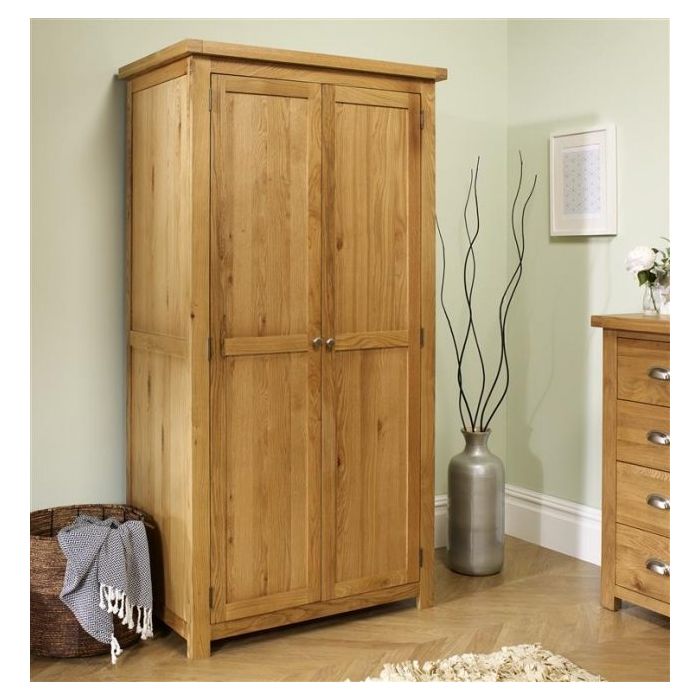 Birlea Woburn Solid Oak 2 Door Wardrobe
